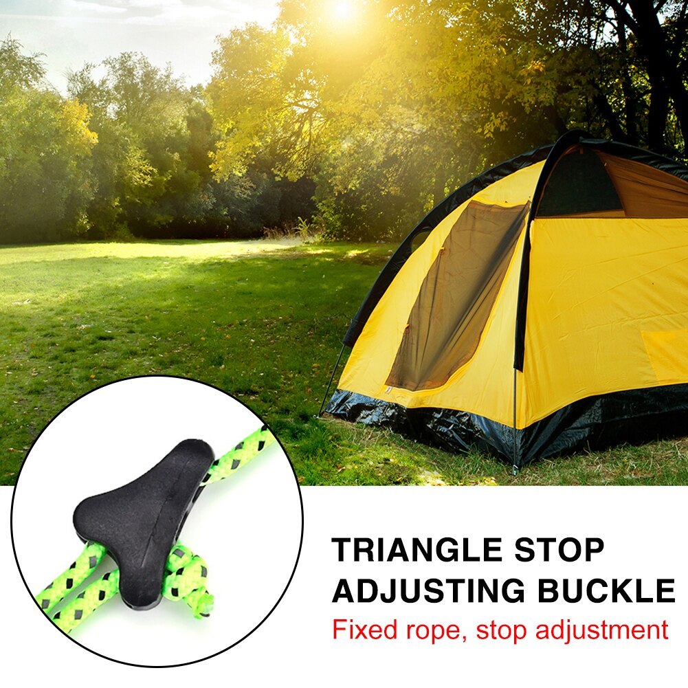 Cheap Goat Tents Camping Tent Rope Buckles Cord Tightener Tools Fastener Adjuster Non Slip Rope Camping Portable Outdoor Elements   